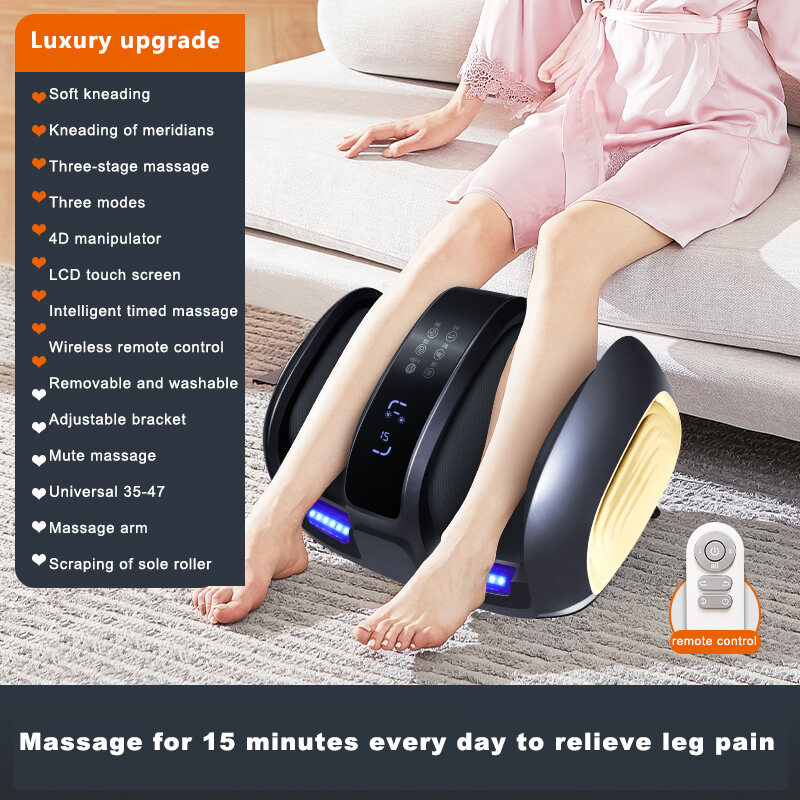 Jinkairui Shiatsu Foot Massager Machine With Heat And Remote For