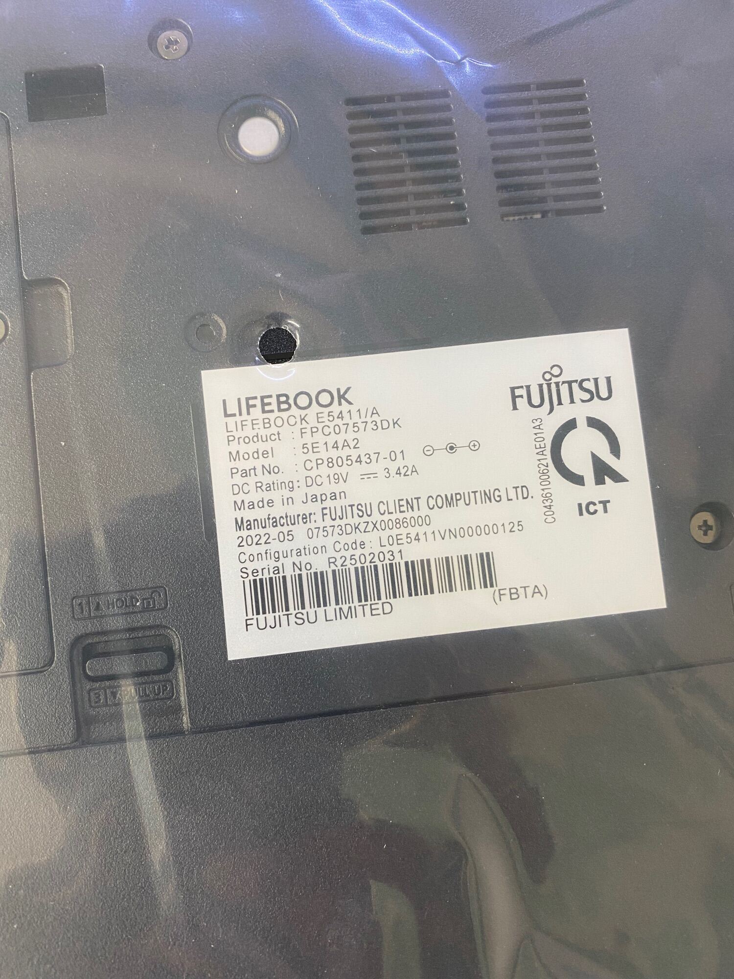 M Y T Nh Fujitsu Pc Lifebook E Intel Core I G Up To Ghz