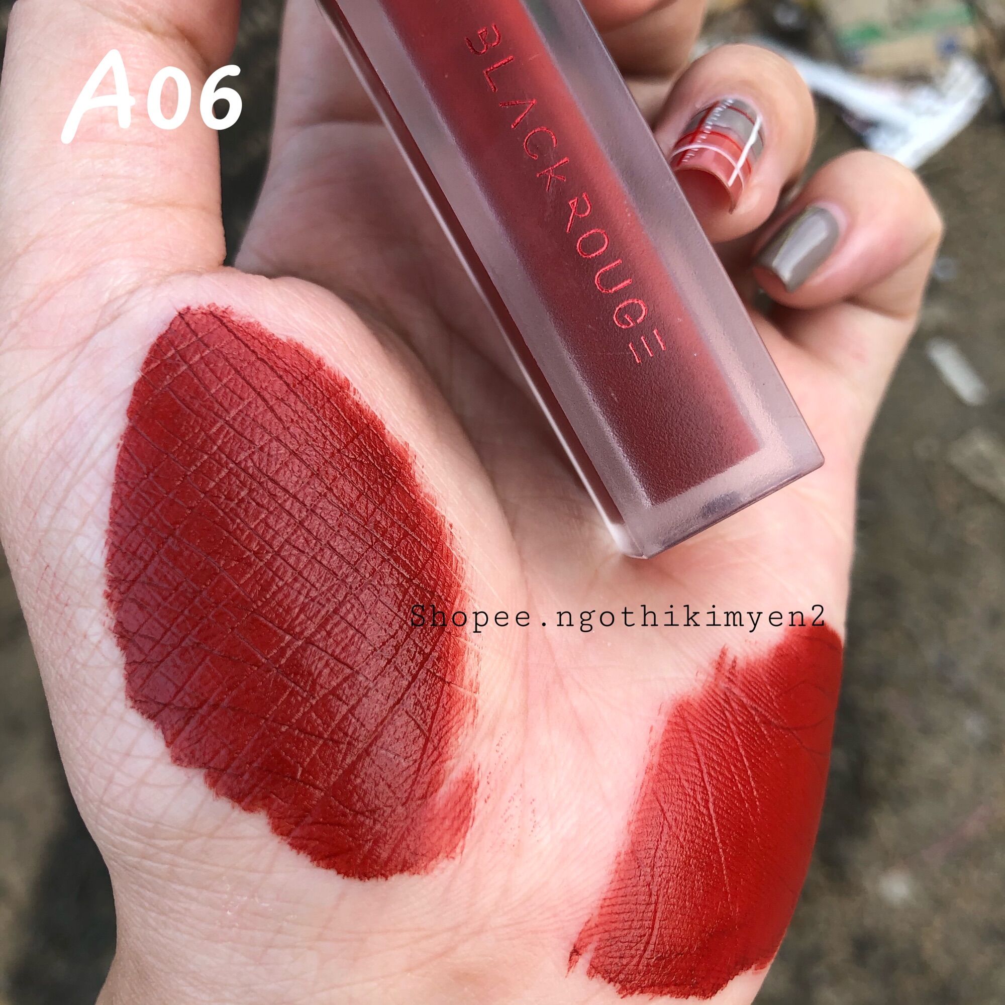 Son black rouge a06 brick red - đỏ gạch