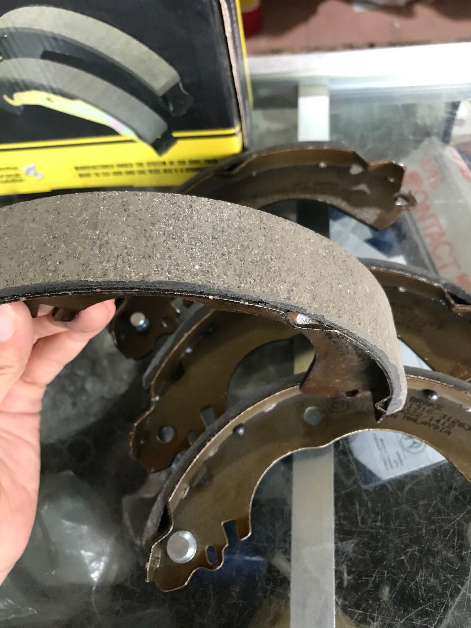 BỐ THẮNG / MÁ PHANH CÀNG SAU MITSUBISHI ATTRAGE MADE IN MALAYSIA