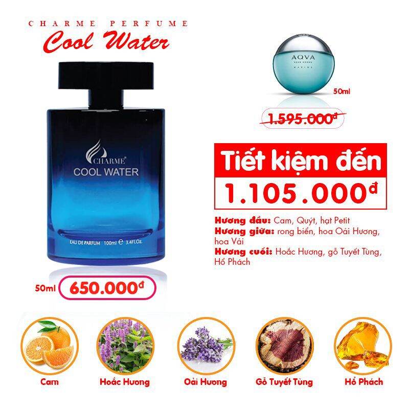 [Hcm]Nước Hoa Nam Cool Water 100Ml ( Mẫu Mới )