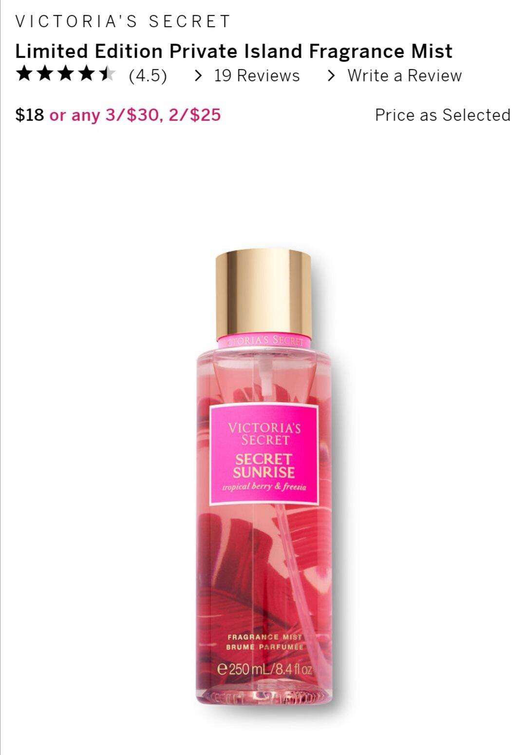 [Hcm]Mist Body Victorias Secret (Nước Hoa) - Phiên Bản Hè 2021 (Chính Hãng)