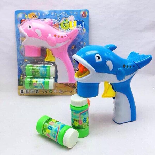 Bộ đồ chơi thổi bong bóng hình cá heo cho bé