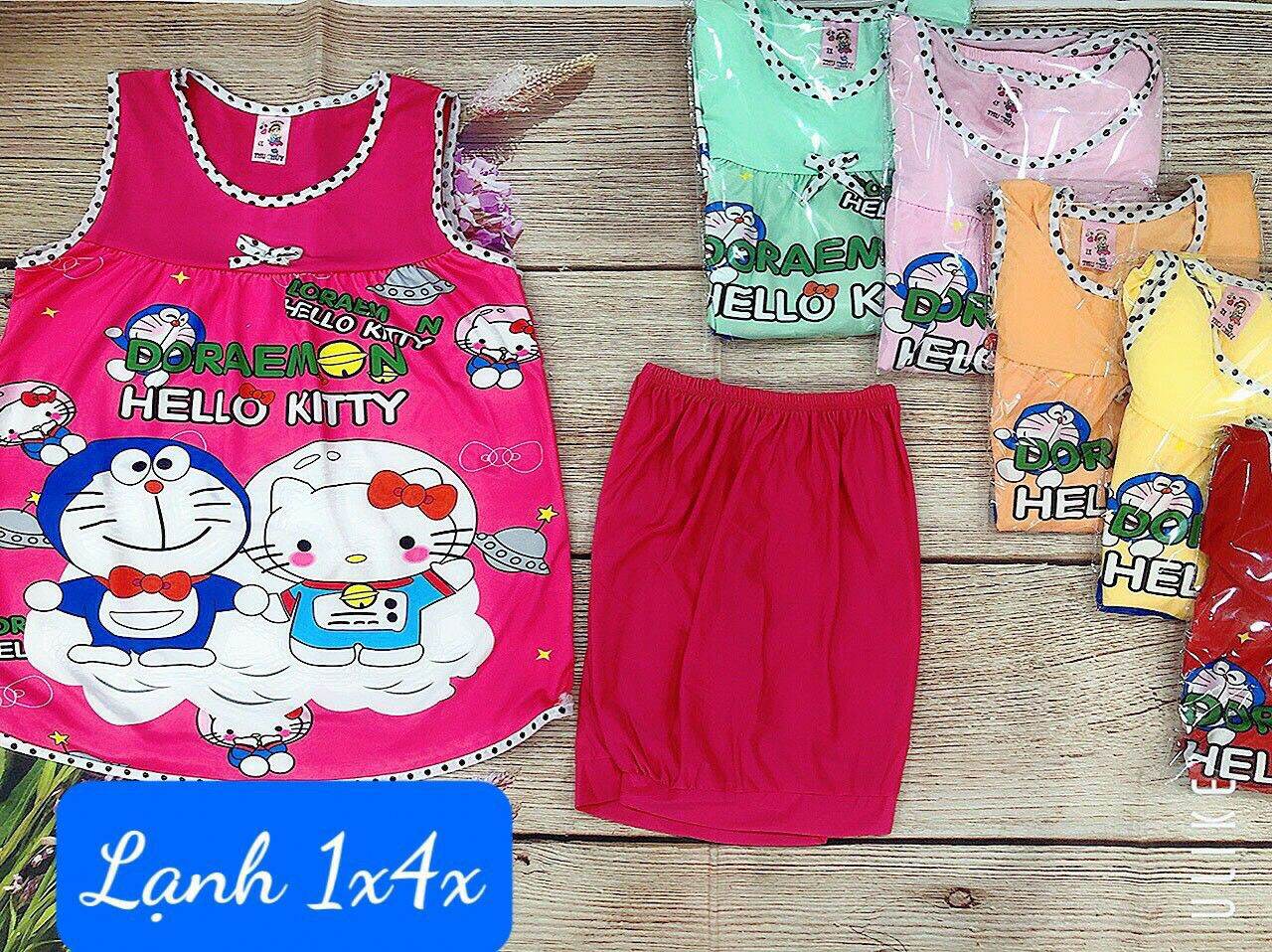 bộ thun lạnh lớn bé gái 30 đến 38ky