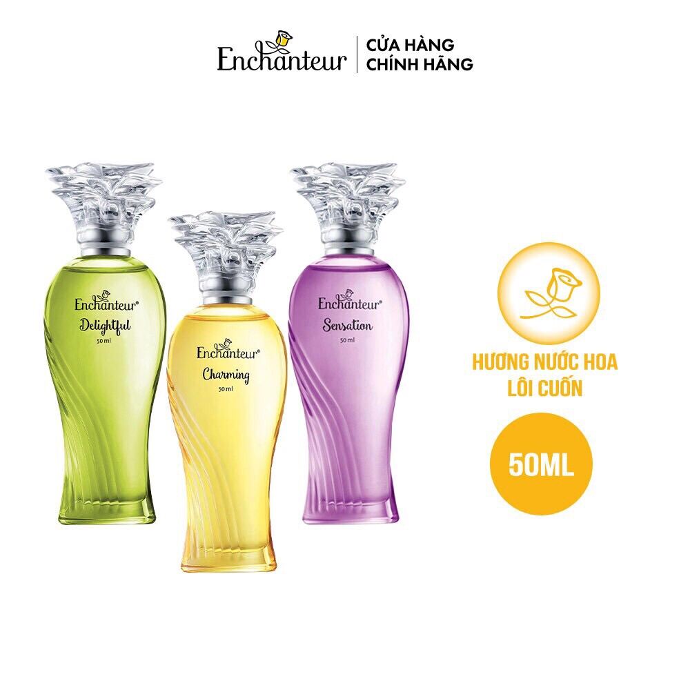 [Hcm]Nước Hoa Cao Cấp Enchanteur Charming/ Sensation/ Delightful 50Ml