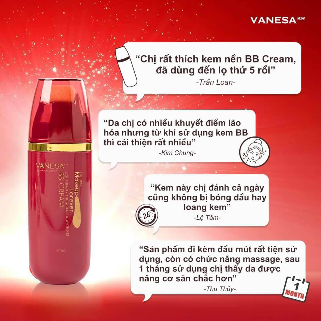 Kem Nền Bb Vanesa Dưỡng Da