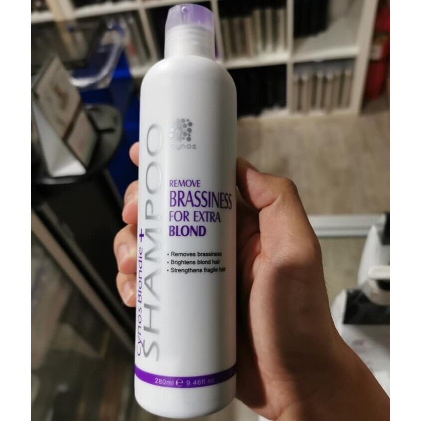 [HCM]Dầu Gội Khử Vàng CYNOS Remove Brassiness For Extra Blond 280ml DÀNH CHO TÓC VÀNG XÁM TRẮNG