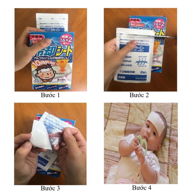[HCM]Miếng dán hạ sốt Shi To Nhật Bản 18 Miếng