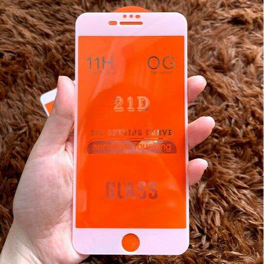 [ Cường Lực Full Màn Hình] Cường lực cao cấp 21D IP MÀU TRẮNG