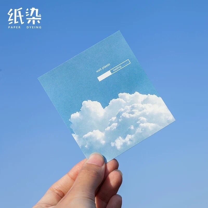 Giấy Nền Trang Trí Chủ Đề Bầu Trời Xanh