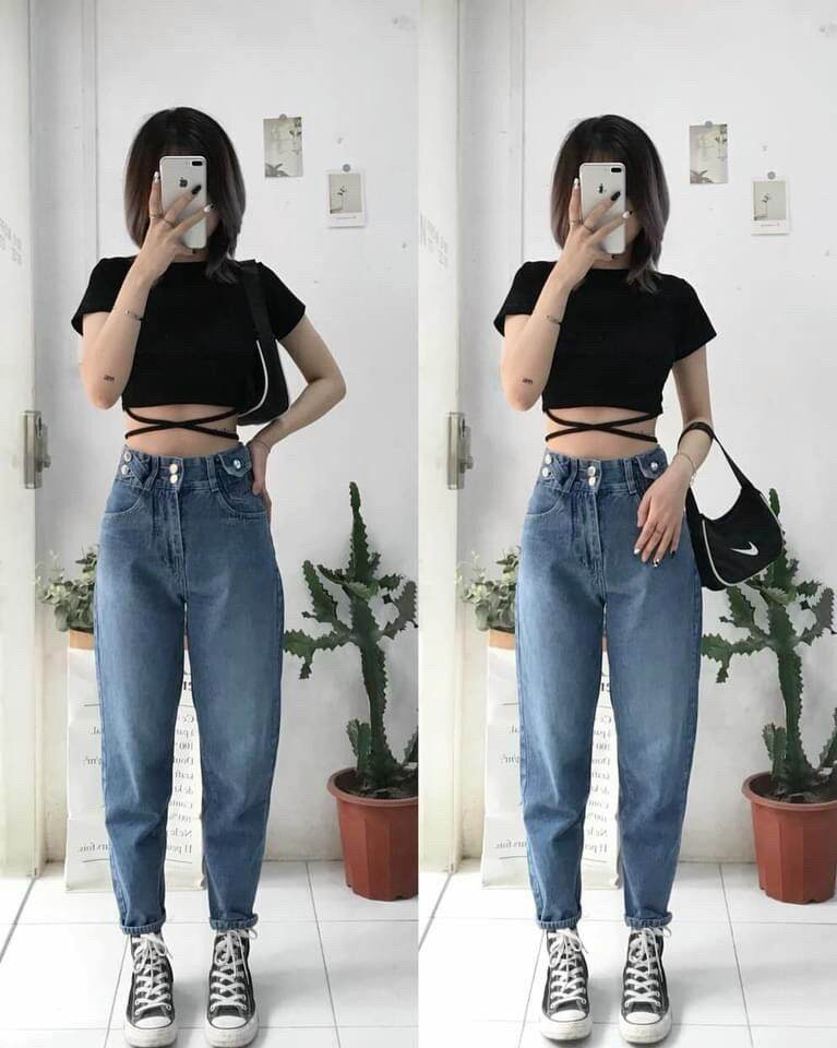 CROPTOP ÁO THUN KIỂU HỞ EO QUẤN DÂY