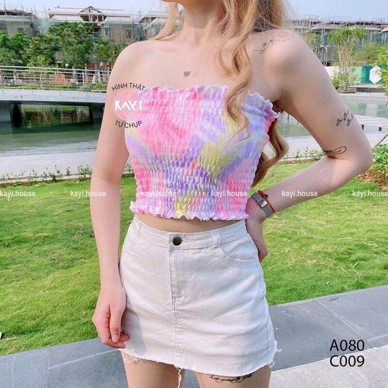 ÁO ỐNG NHÚN LOANG MÀU
