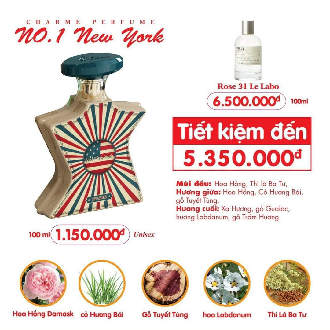 [Hcm]Nước Hoa No.1 New York 100Ml + Tặng Kèm Chai Mini