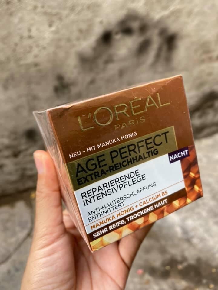 [Hcm]Kem Đêm Dưỡng Da Loreal Age Perfect Extrareichhaltig ( 70 Và 80 Tuổi ) . Ban Đêm . Made In Germany