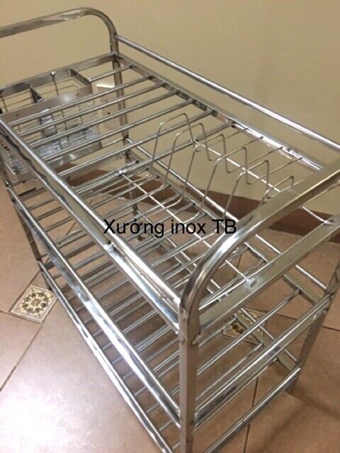 Chạn úp bát đĩa inox kèm giỏ đũa 3T60