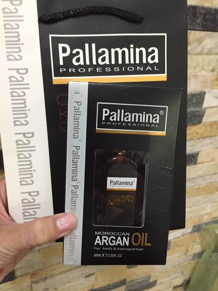Tinh dầu Pallamina collagen keratin complex argan oil 60ml