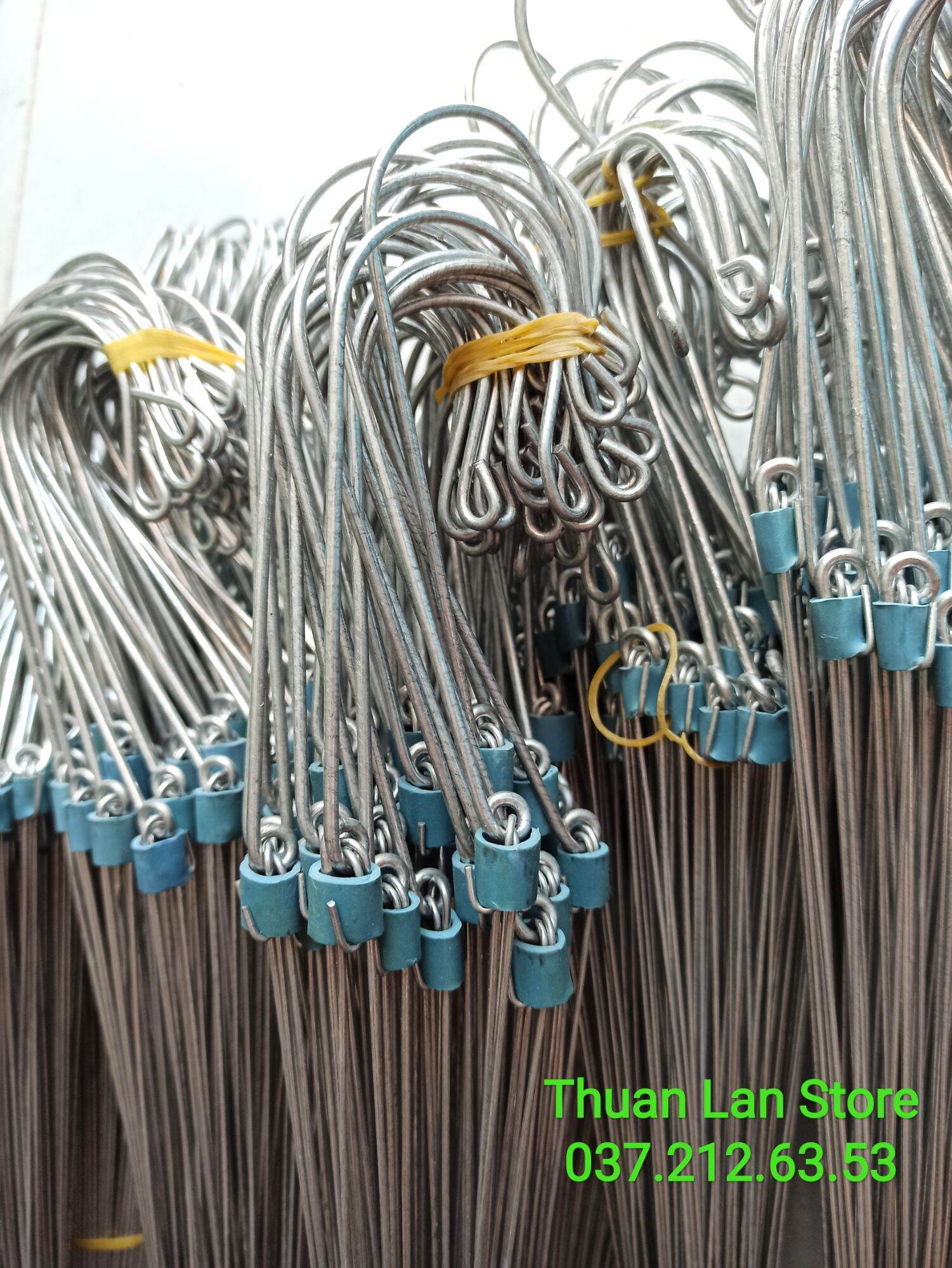 Set 5c móc kẽm treo lan dài 70cm