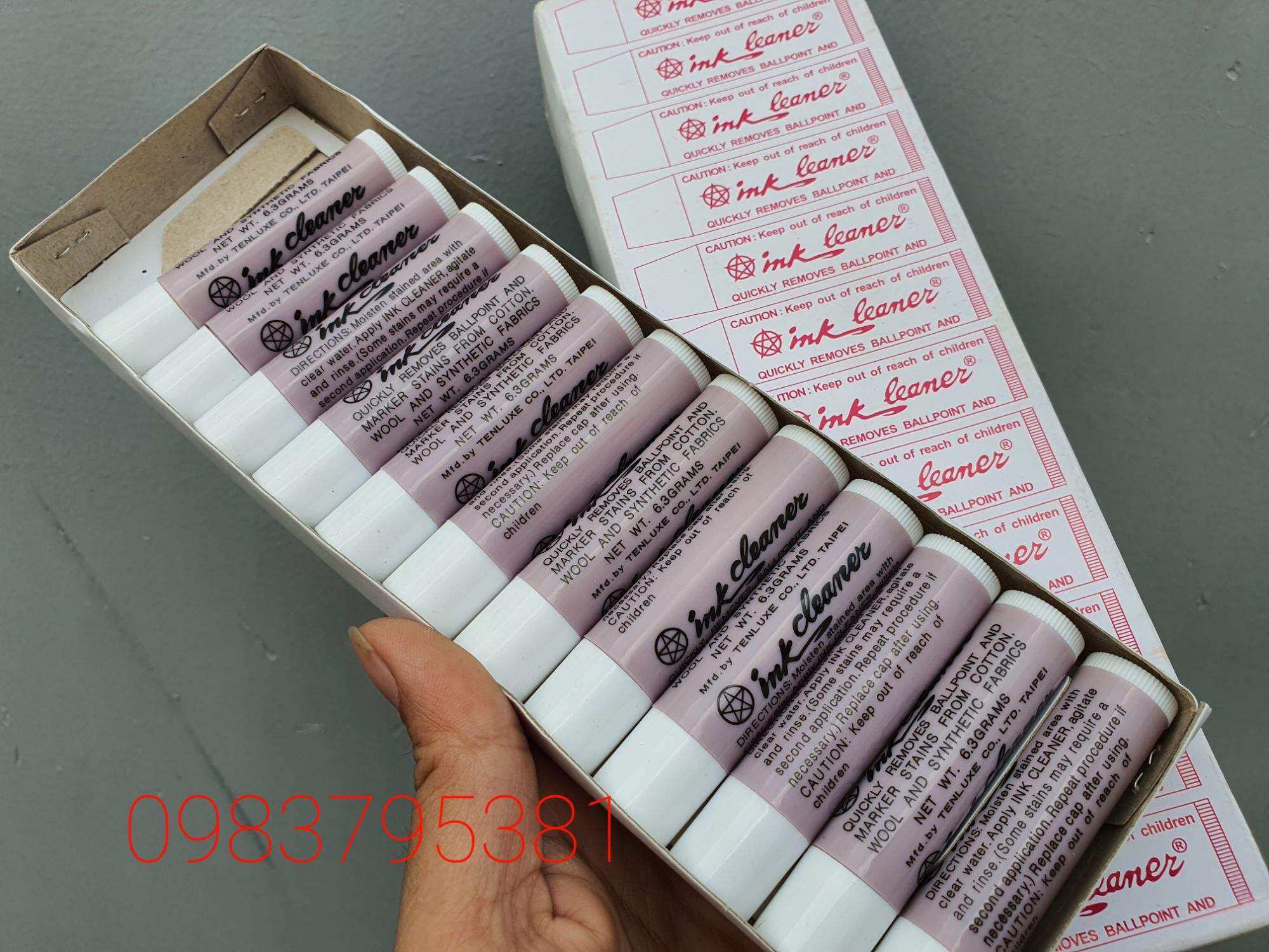 son tẩy mực trên vải