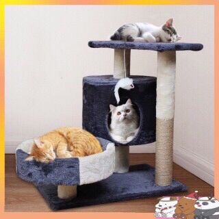 Cattree nhà cây  3 tầng cho mèo (Có sẵn)