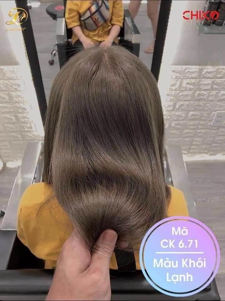 Kem Nhuộm Phủ Tóc Bạc Màu Nâu Khói Lạnh (kèm oxi và găng tay)