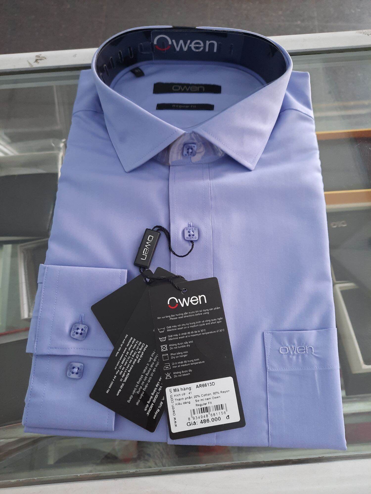 sơ mi owen AR6613D giá 486 còn 300..,345