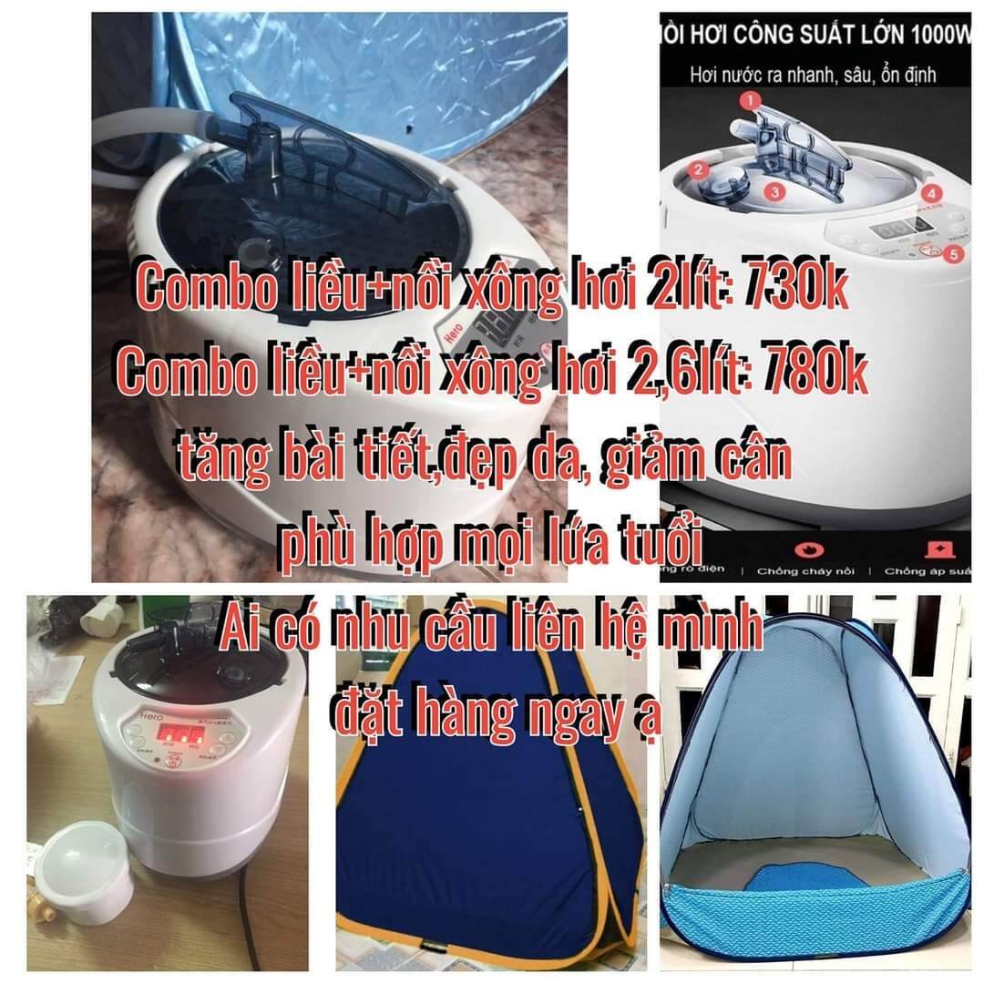 Nồi xông hơi kèm liều trọn bộ