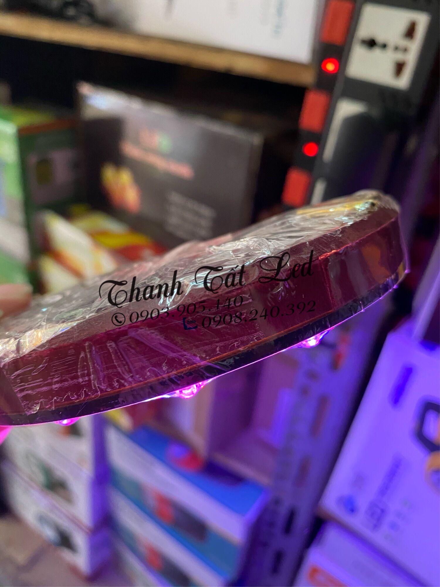 Hào Quang Gỗ Led 12cm Siêu Mỏng