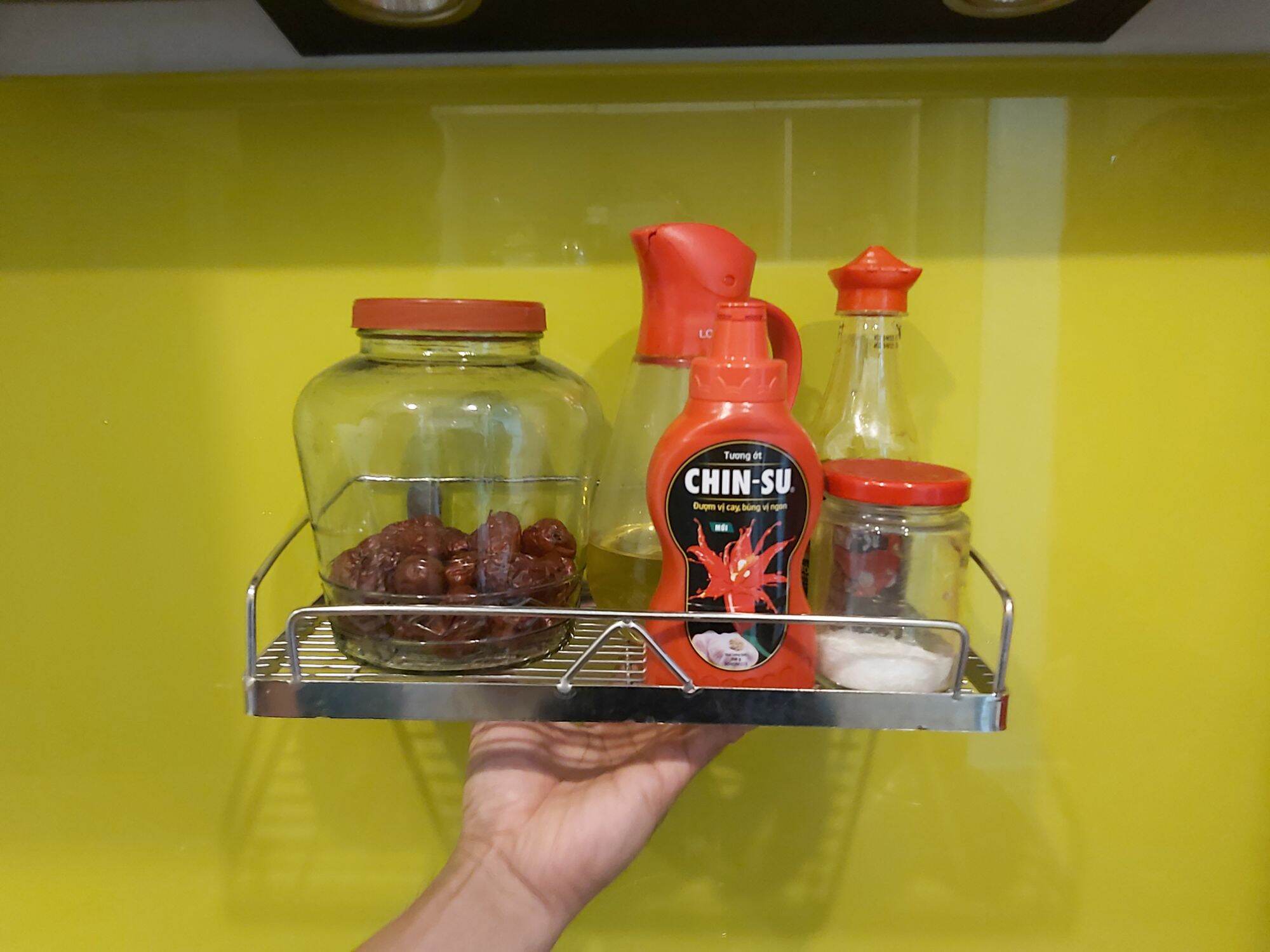 Kệ gia vị 1 tầng inox