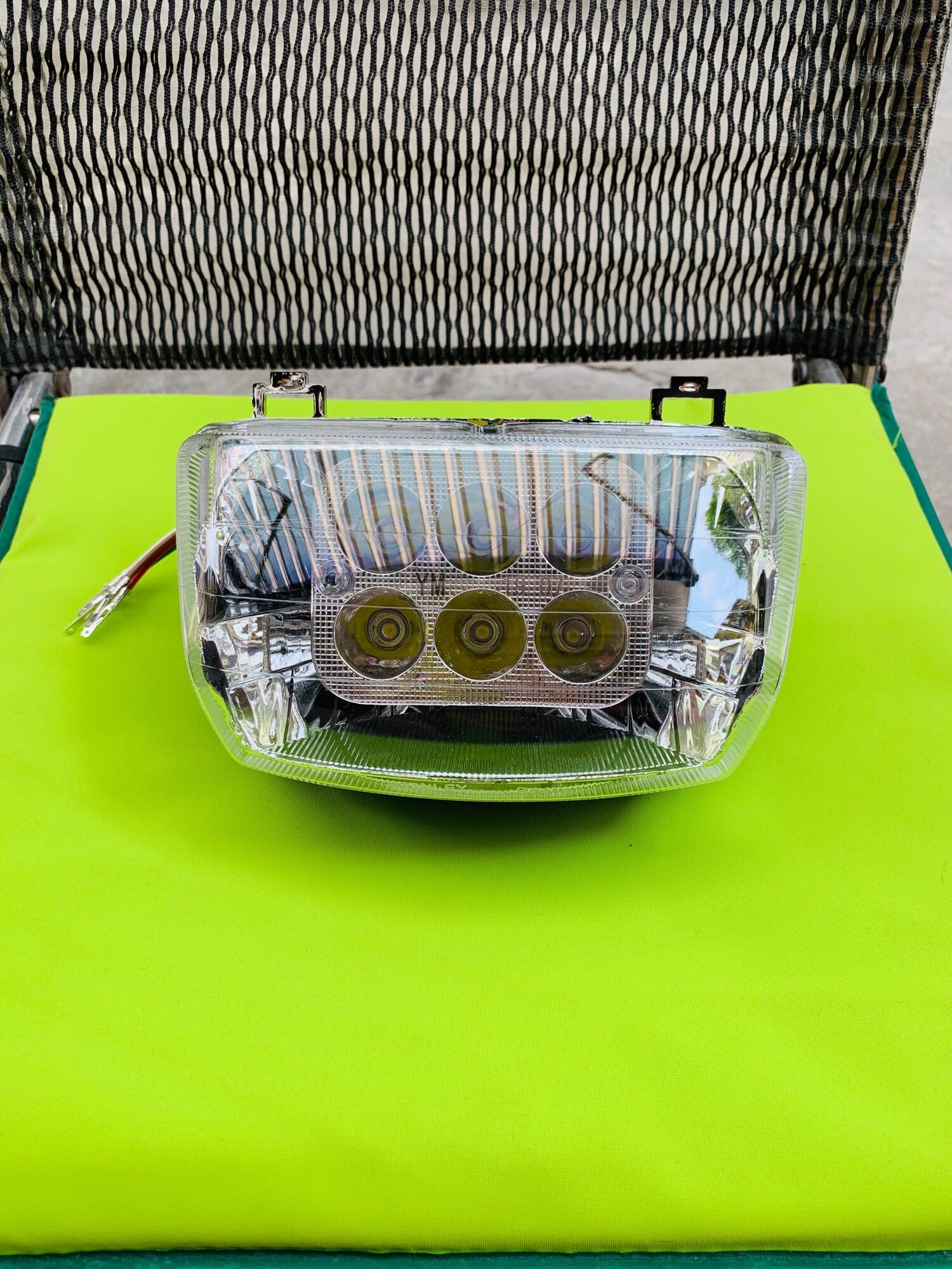 Đèn led 6 bóng cho cho wave 110 siêu sáng - bộ choá và bóng