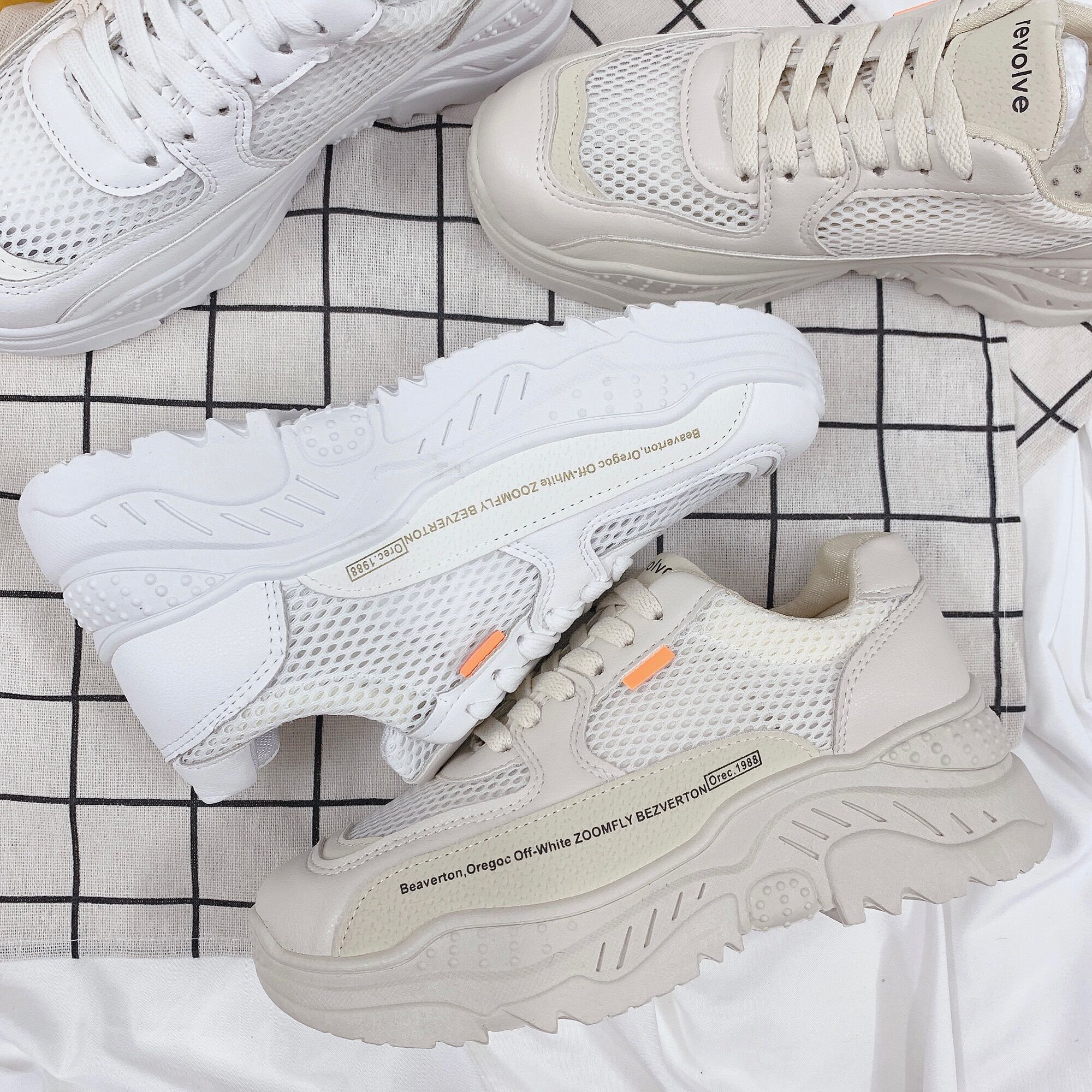 GIẦY THỂ THAO NỮ SNEAKER ,ĐẾ CAO 6cm