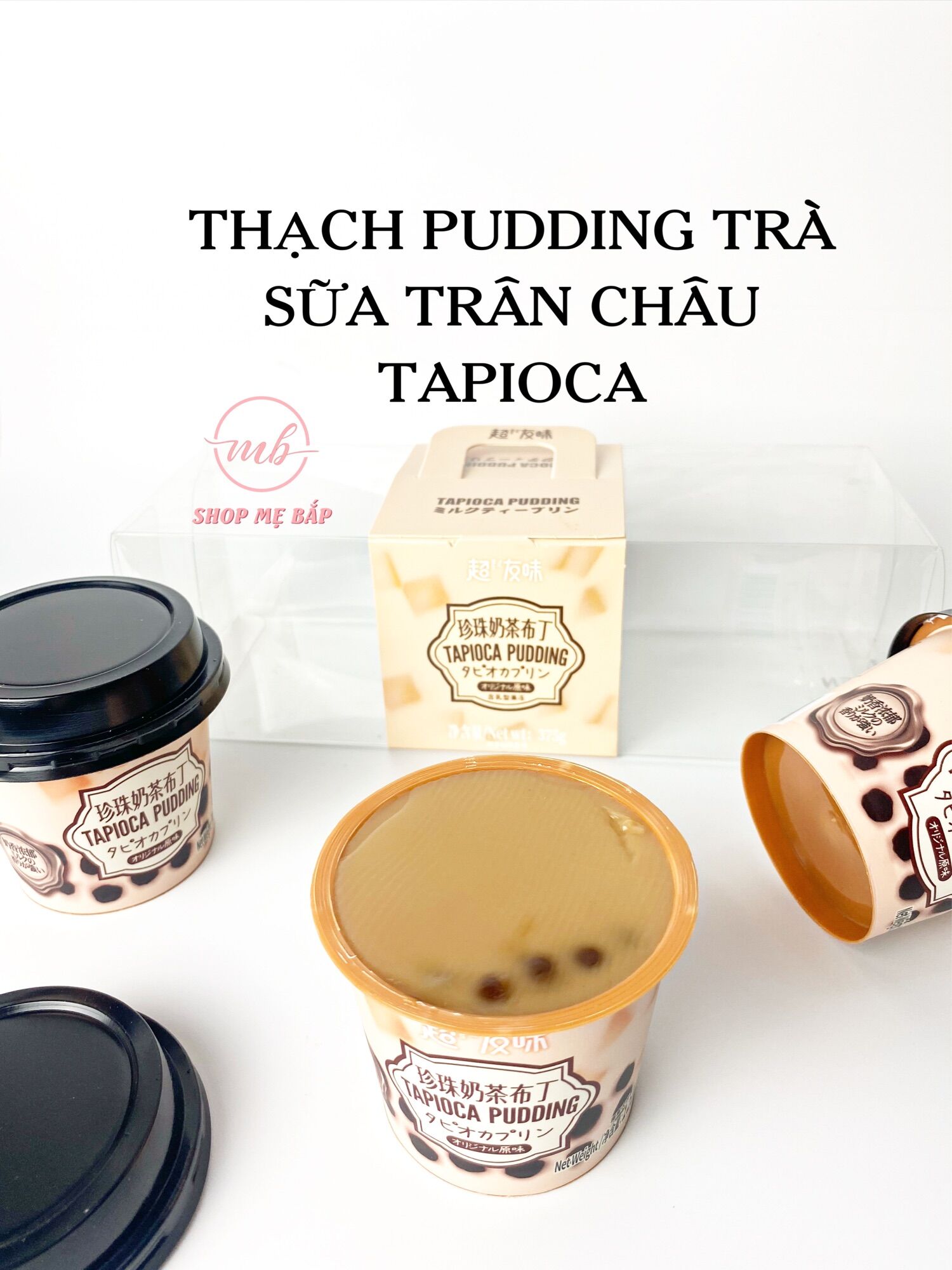 Pudding Trà Sữa Trân Châu Topiaco Đài Loan - Hộp 125Gram - siêu mềm, thơm, béo vị trà sữa [Date 09/2021]