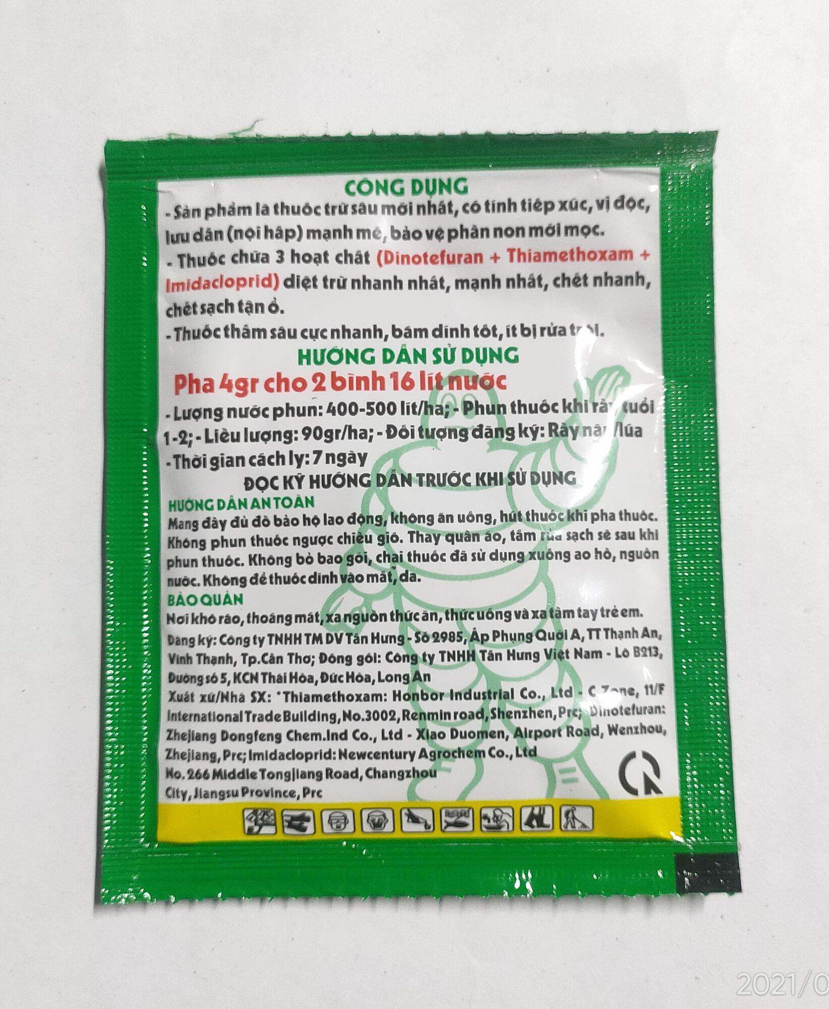 Thuốc trừ sâu rầy Hai lúa xanh 500 WG