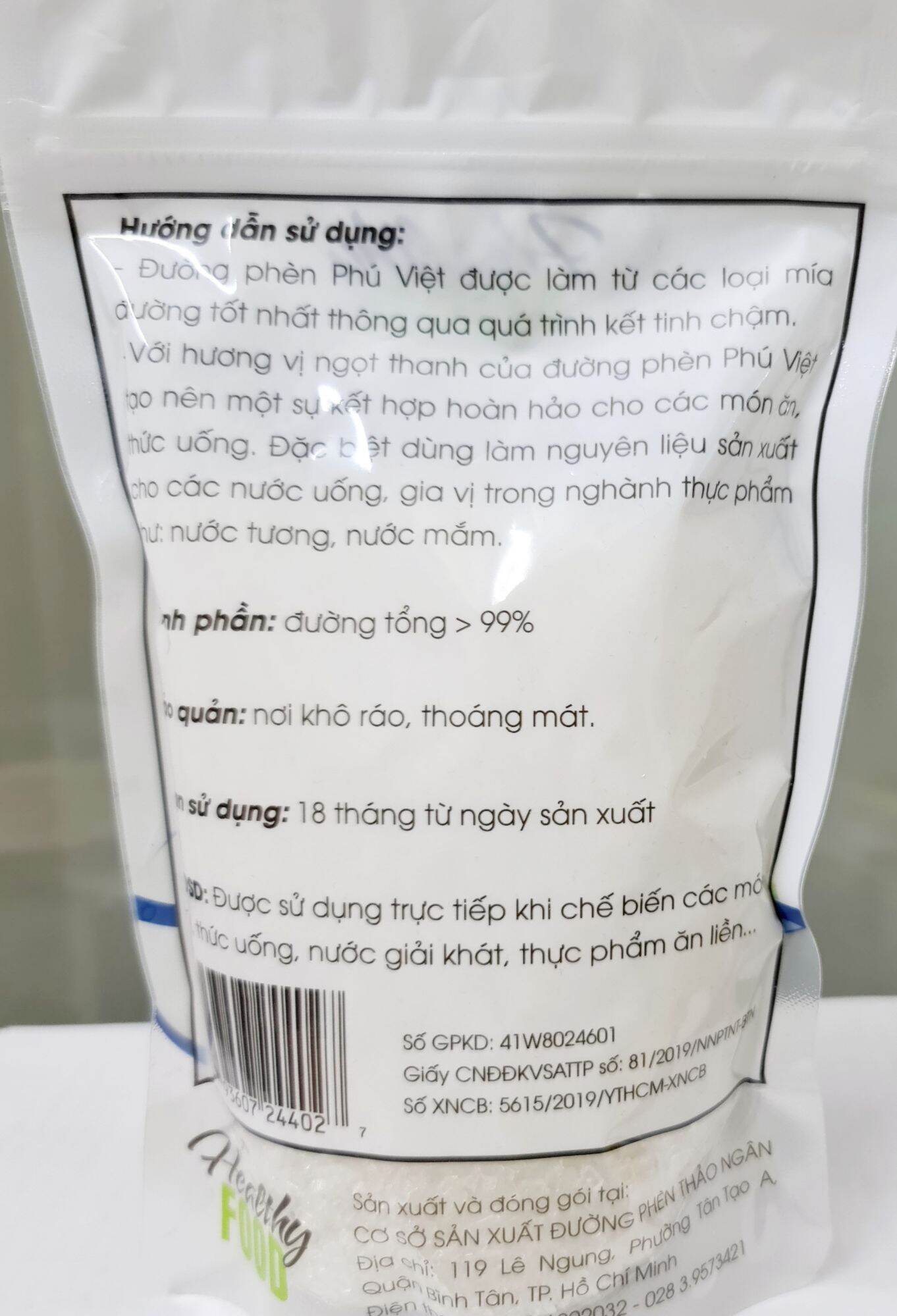 [HCM]ĐƯỜNG PHÈN HẠT túi 500g