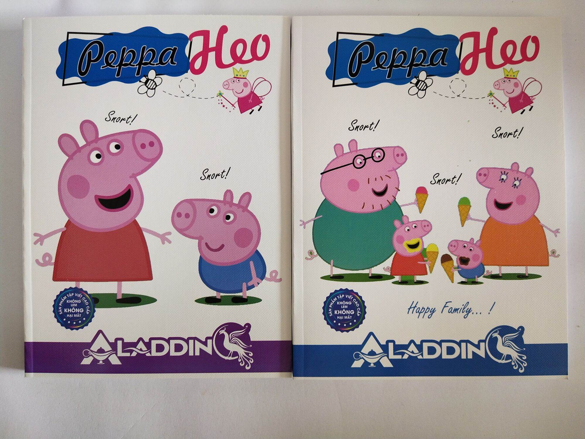 combo 5 cuốn tập học sinh heo pepa xinh 96tr có 4ô và 5ô luôn nhe các bạn tập dầy tốt