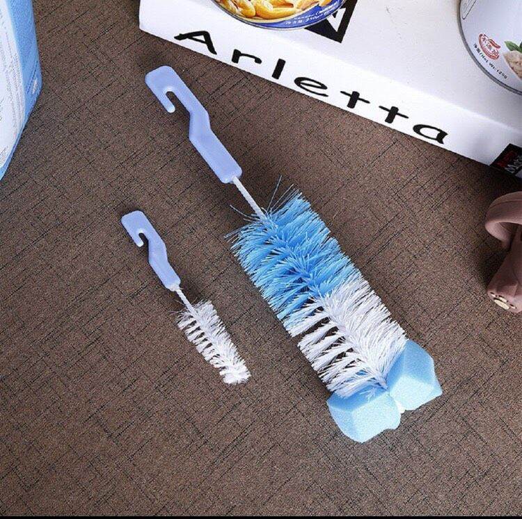 Bộ chổi cọ 2 chi tiết rửa bình sữa và núm ti