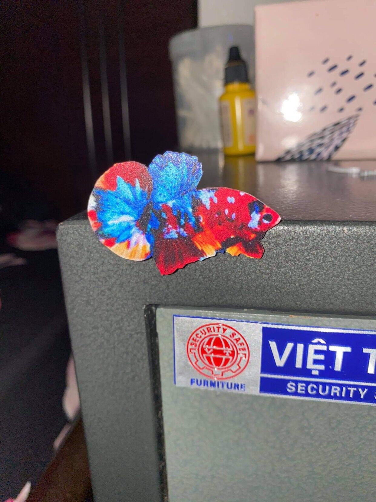 Cây kè cá betta mô hình koi red galaxy