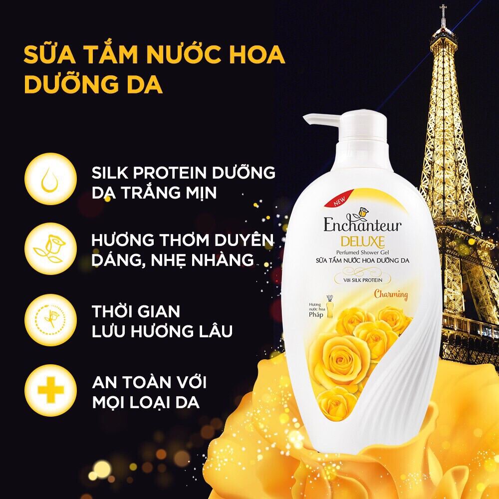 [Hcm]Sữa Tắm Enchanter Charming Hương Nước Hoa 650Gr