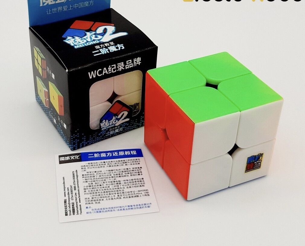 [HCM]Rubik 2x2 Stickerless MoYu MeiLong MFJS Rubik 2 Tầng
