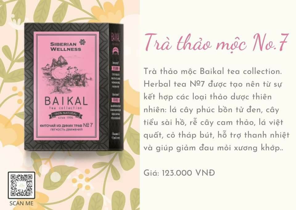 [HCM]Trà thảo mộc Baikal tea collection. Herbal tea №7
