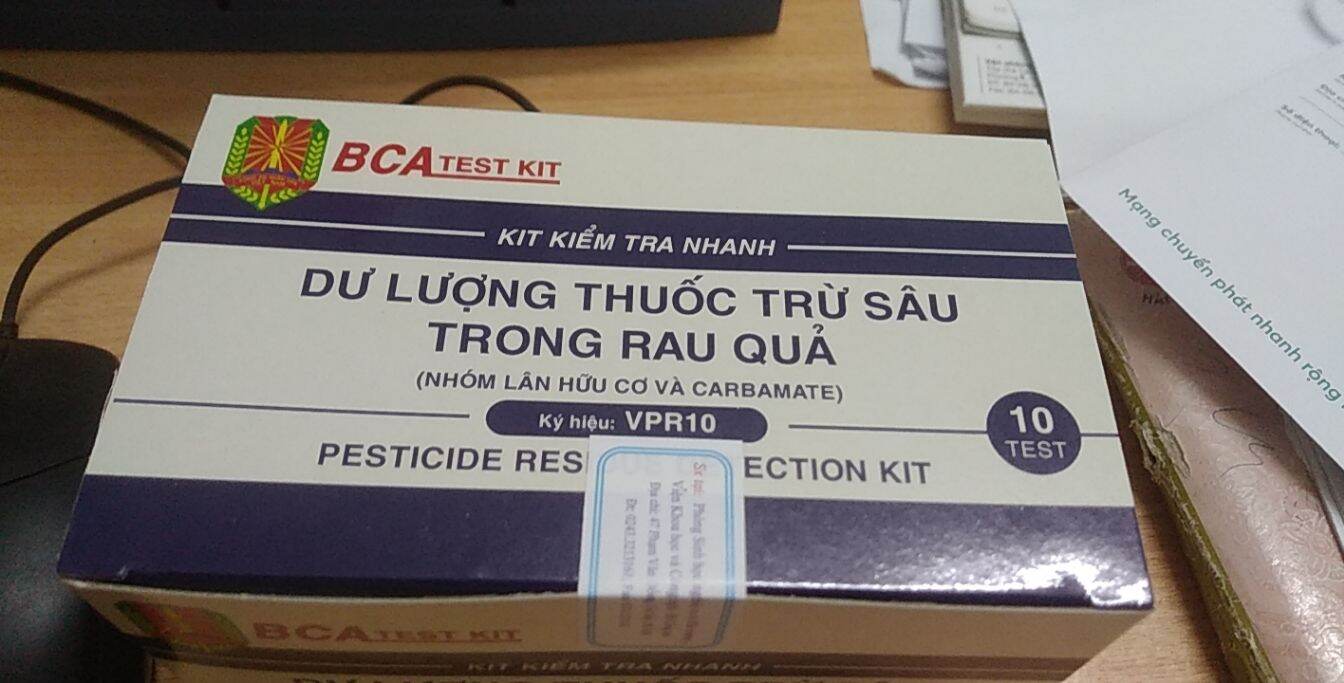 Test, kit kiểm tra nhanh thuốc trừ sâu, bvtv