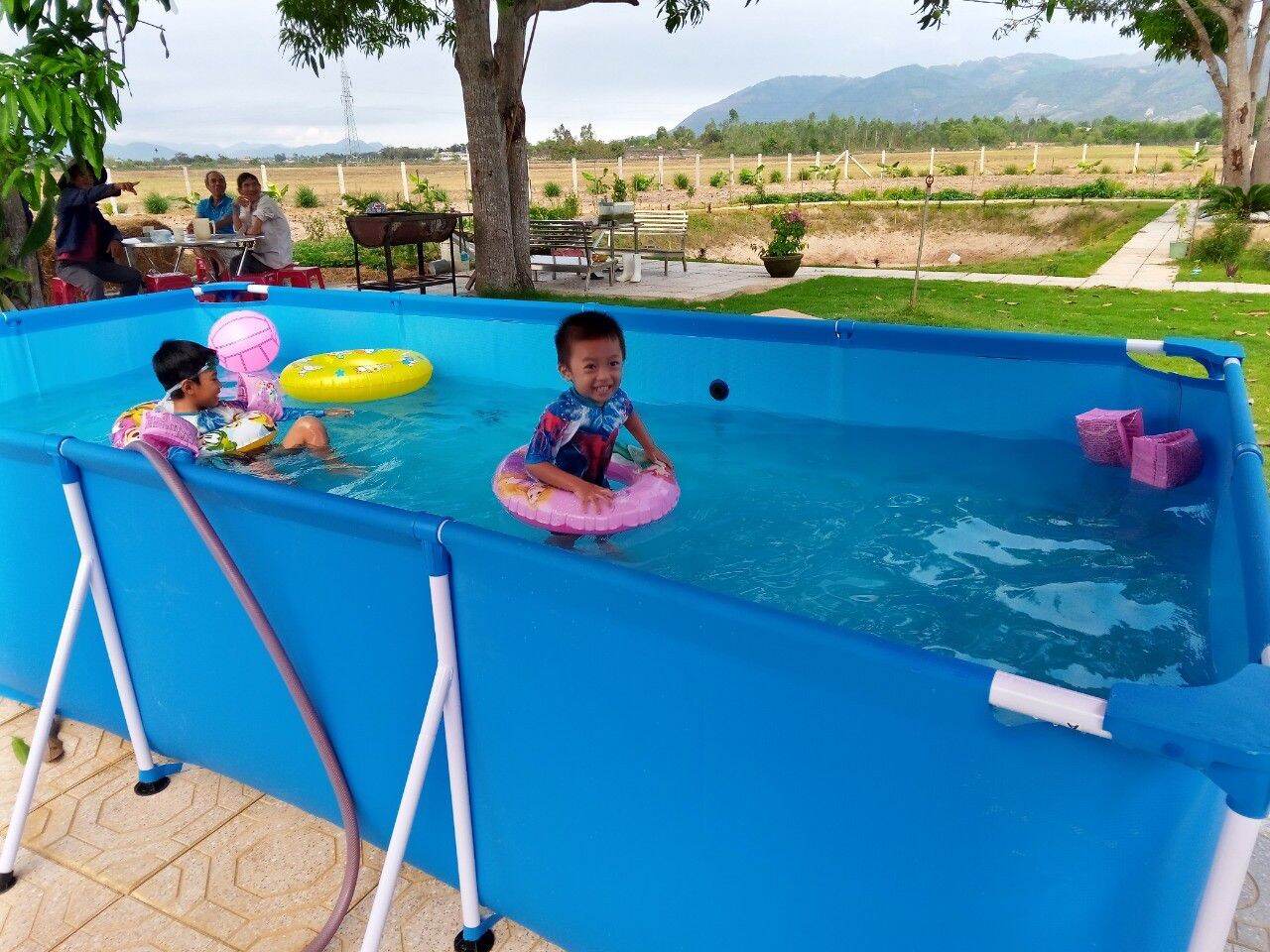 Bể bơi lắp ghép 4mx2.11m cao 81cm