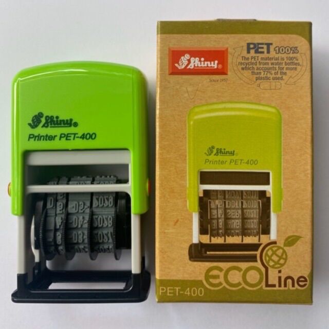 Dấu ngày tháng năm có mực sẵn Shiny PET 400
