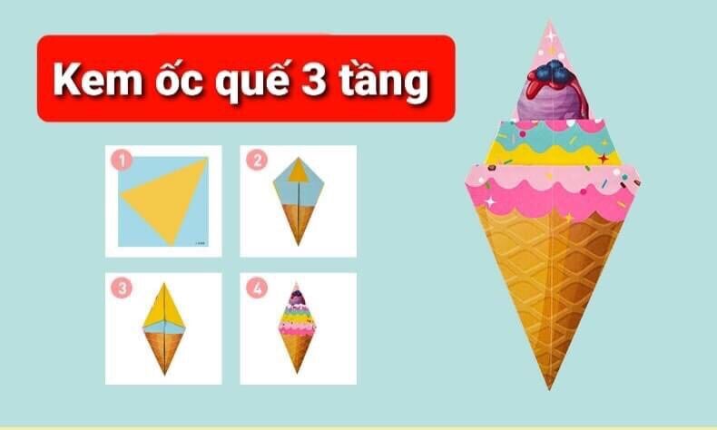 Bộ đồ chơi gấp giấy 3D