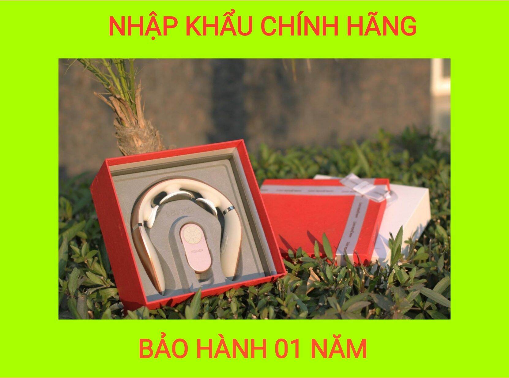Máy massage cổ gáy Reborn Hàn Quốc (màu vàng gold)