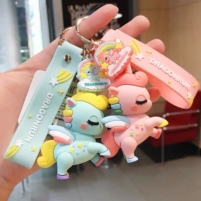 [HCM]Móc khoá kỳ lân unicorn 7 màu