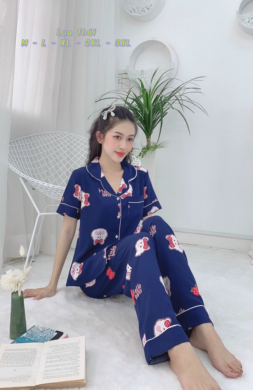 [HCM]Đồ bộ mặc nhà HOLA lụa thái pijama