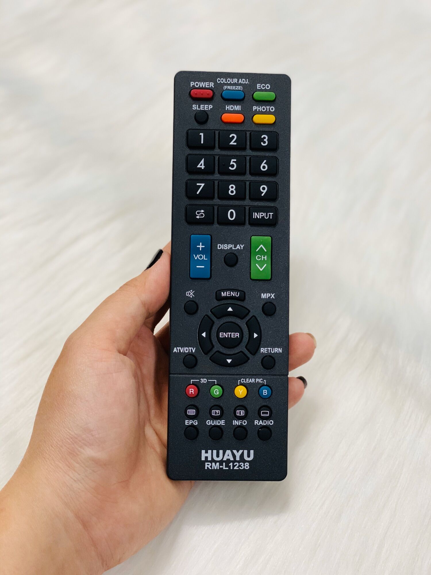 [HCM]REMOTE ĐIỀU KHIỂN TIVI SHARP HUAYU RM- L1238