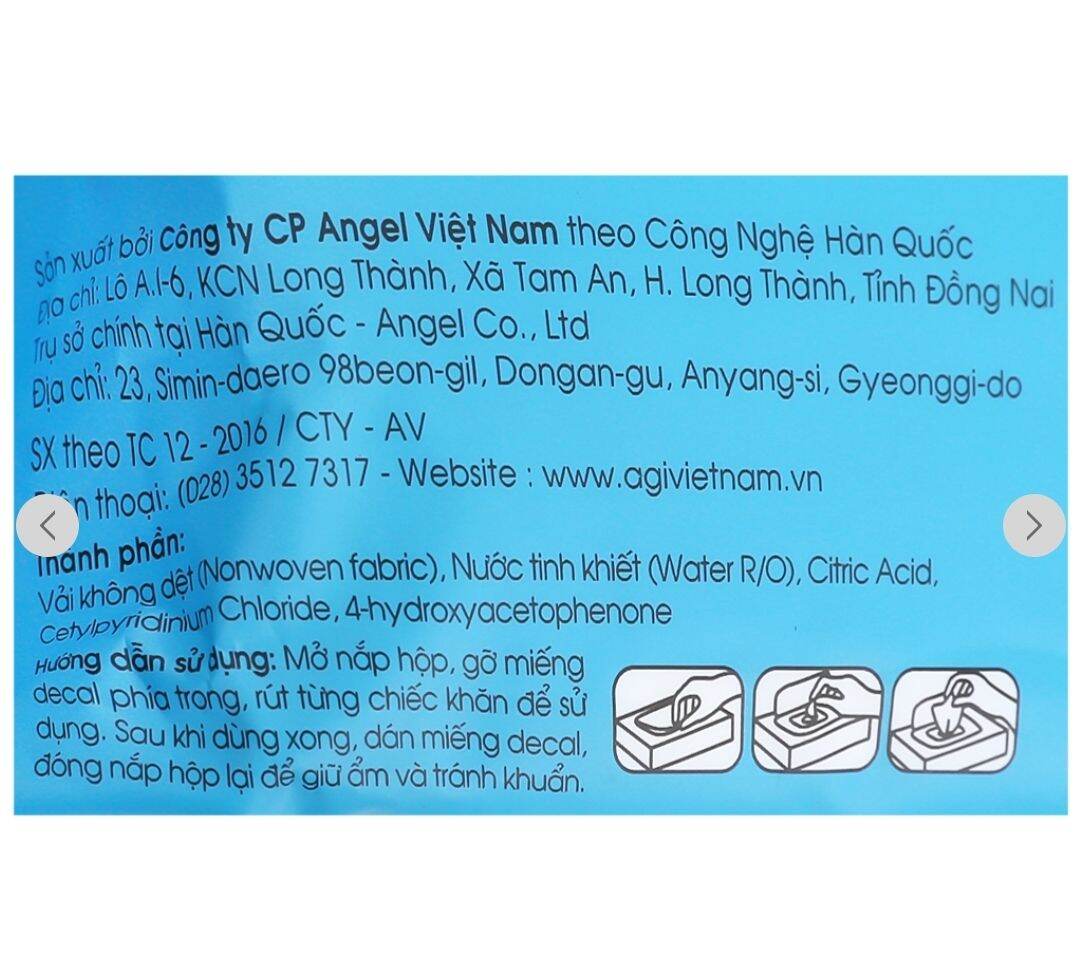 Khăn ướt agi không mùi 80 tờ