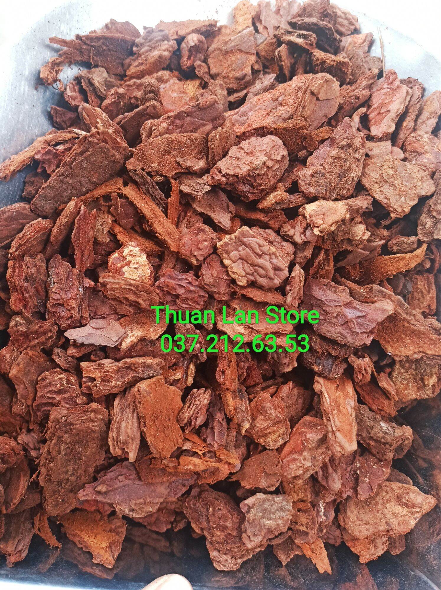 Túi 1kg vỏ thông xay bo 2-3cm