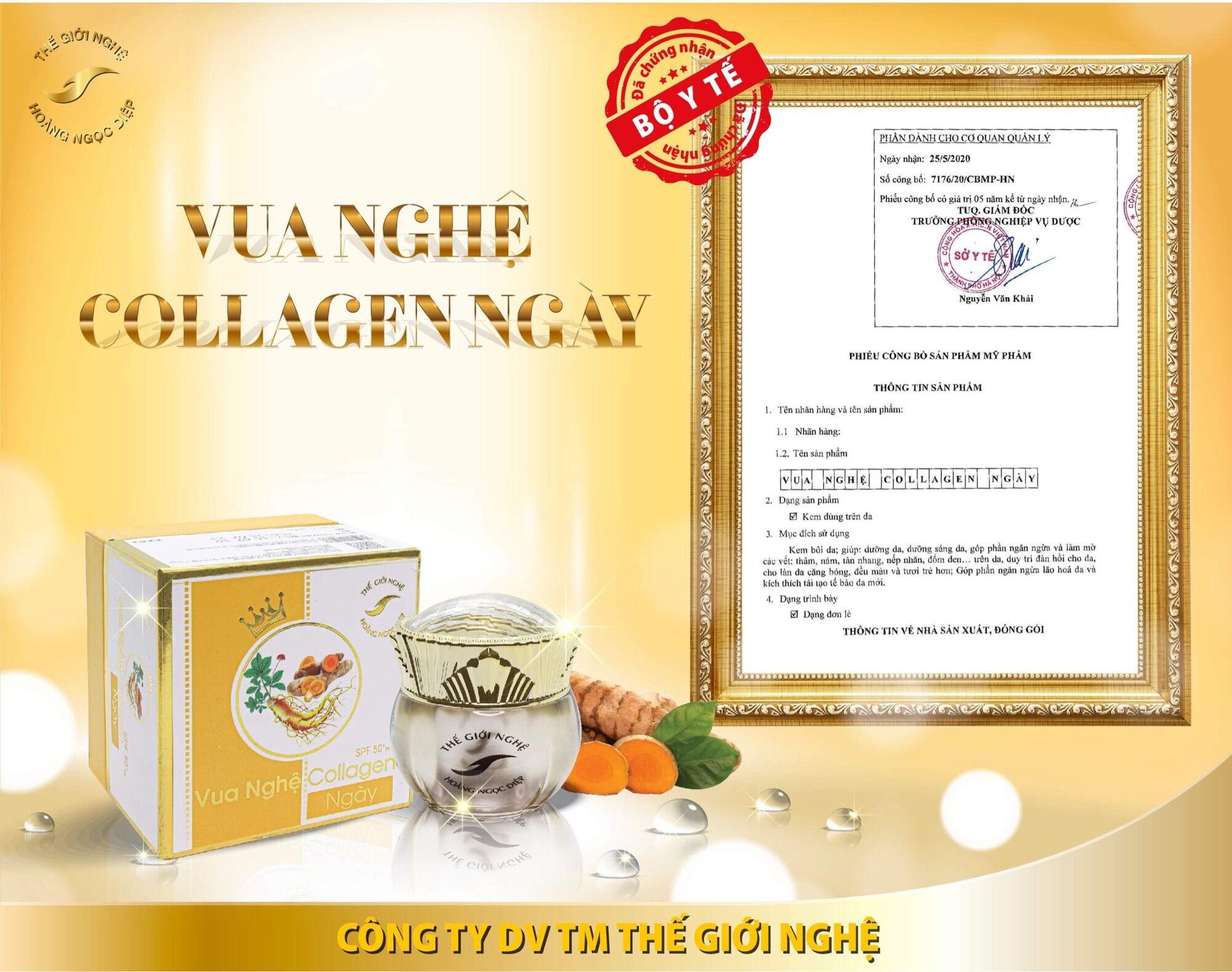 [HCM]vua nám nghệ collagen ngày